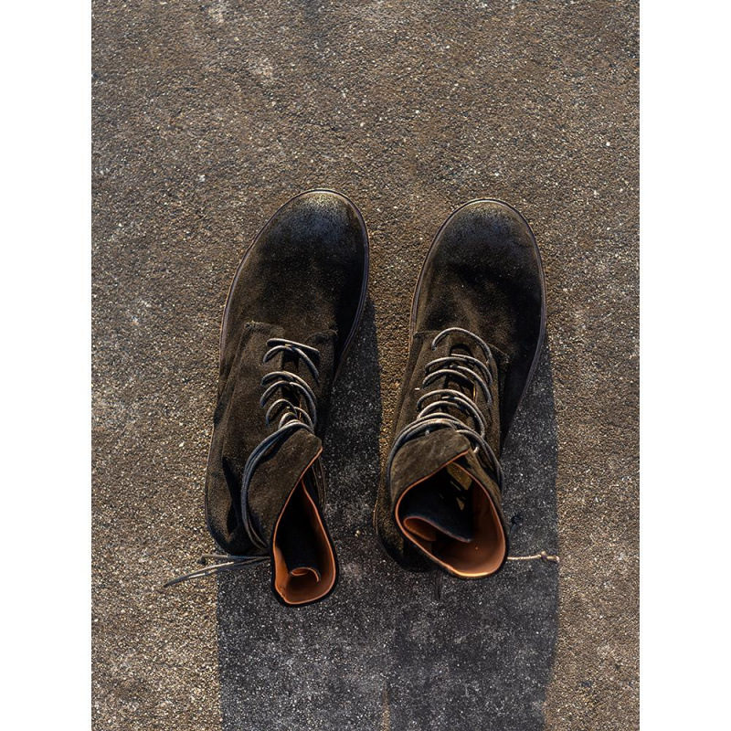 真皮大底水洗反绒胎牛皮工装马丁靴男士复古风短靴高级感痞帅男靴